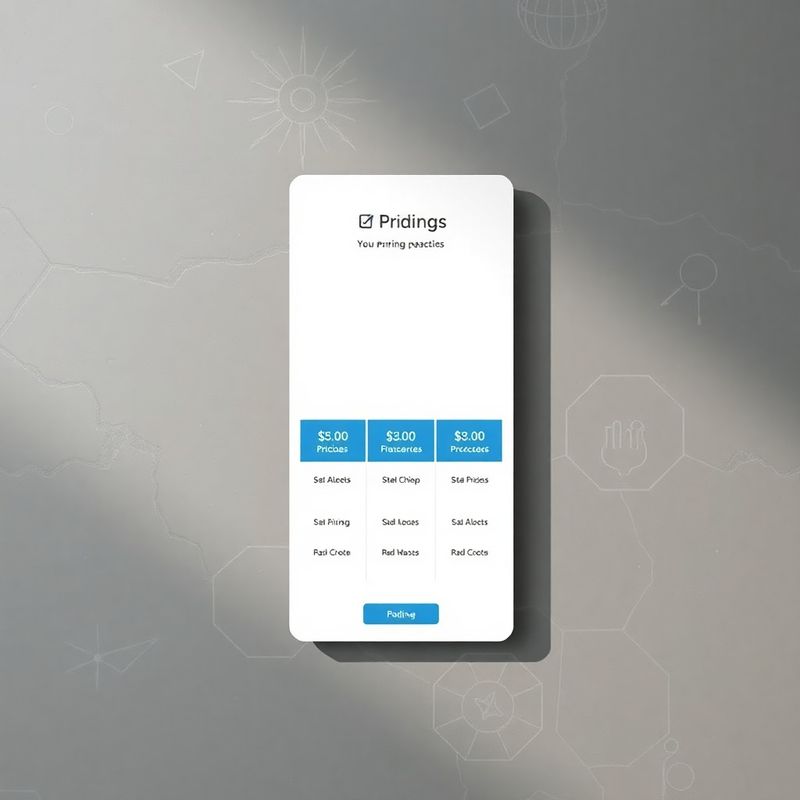 Diseño minimalista de tres tarjetas de plan en tonos pizarra